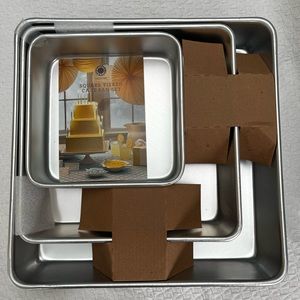 Square Tiered Cake Pan Set